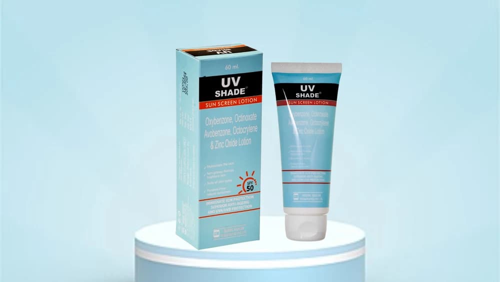 UV Shade Sunscreen Lotion SPF 50 product pack